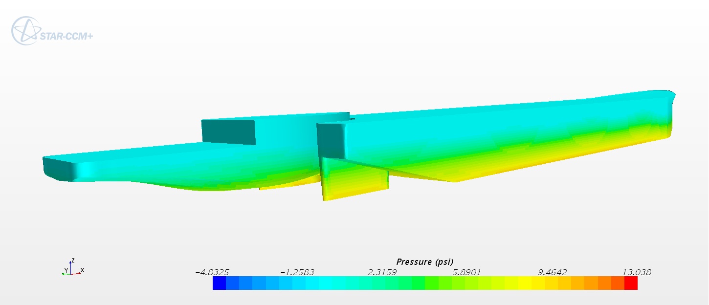 Computational Fluid Dynamic (CFD) optimizes vessel hull form