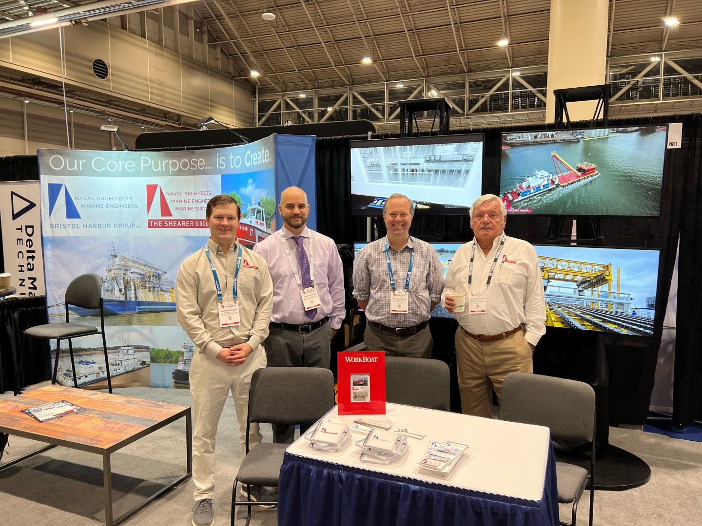 Members of The Shearer Group at a WorkBoat convention